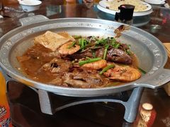 -东来菜馆•手抓海鲜家常菜•海鲜锅贴(鸽子窝店)