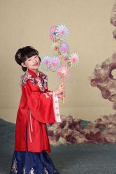 -后宫·古装汉服京剧儿童亲子全家福摄影