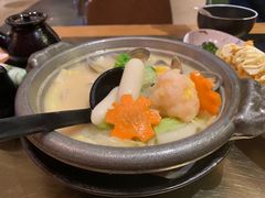 虾滑芝士年糕锅-三上料理(西湖文化广场店)