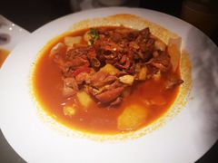 沙湾大盘鸡-西域盛宴烧烤新疆菜清真餐厅(古美店)