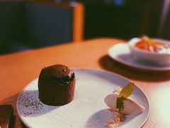 熔岩巧克力蛋糕配冰淇淋-EN SPACE恩空间