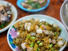 咸菜毛豆炒菱角-绍兴名菜馆(可乐路店)