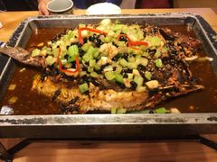 温香豆豉烤鱼（清江鱼/份）-锦尚阁烤鱼•天津菜(宣武门胡同店)