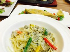 白汁蘑菇意面-斗牛士牛排餐厅(富力海珠城广场店)