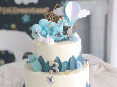 木马独角兽鲜奶蛋糕-亦家cake·0卡糖