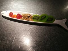 果脯坚果赠品盘-探鱼·鲜青椒爽麻烤鱼(广州花都来又来店)