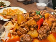 大盘鸡自带皮带面-贯贯吉·清真餐厅(浙江中路店)