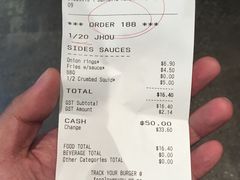 账单-Fergburger(皇后镇店)