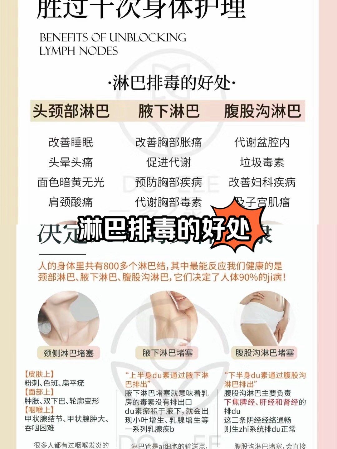 做淋巴排毒的好处[亲亲]