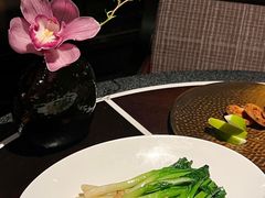 蒜香油爆菜心-杭州西子湖四季酒店·金沙厅