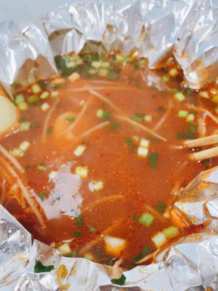 打分 锡纸年糕 年糕挺多的 汤很好喝很鲜