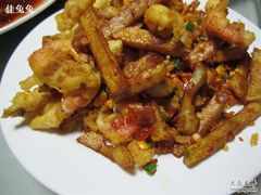 蛋黄虾薯条-马虎风味菜馆(王府园小区店)