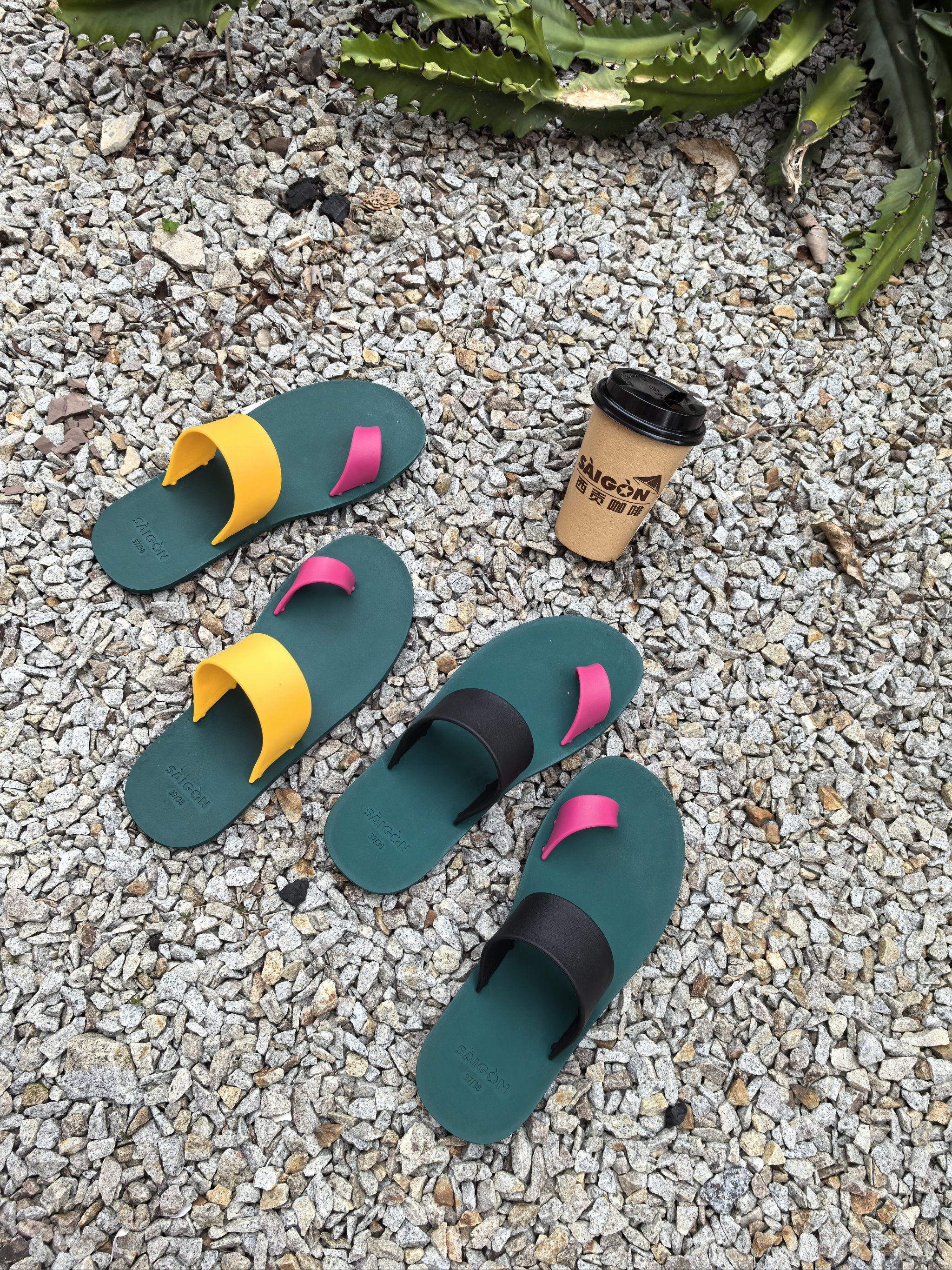 五颜六色的夏日～越南diy橡胶拖鞋