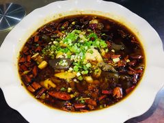 一鸡五吃 烧血杂-尹三姐农家乐