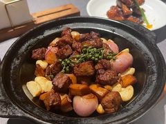 火焰煎烹牛肉-狮王府淮扬菜(老门东店)