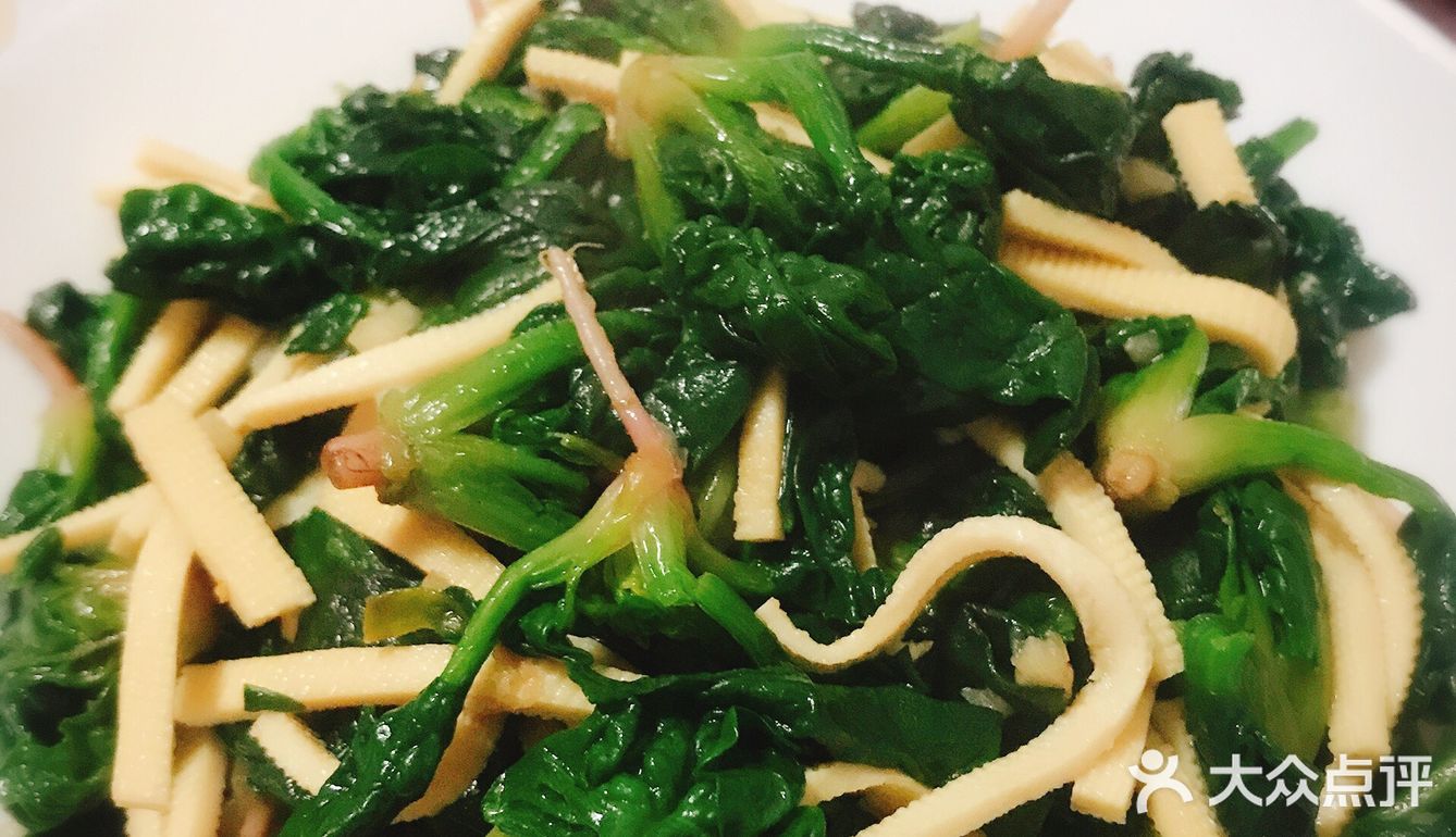 阿莲的私房菜之菠菜炒百叶