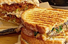 Caramelized Onion Beef Grilled Sandwich