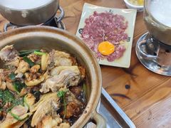 炭炉清远鸡煲-顺德公平靓正特色牛花粥(花都店)