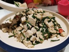 沙葱拌豆腐-宁夏国强手抓羊肉·清真菜(未央路凤三店)