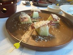 三年金钱火腿配大理手撕乳扇-泓0871臻选云南菜·味庄