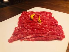 现切牛板腱雪花黑猪肉-揽季锅物会.福建黄鱼.海鲜姿造(五四路店)