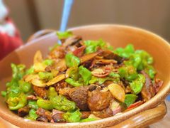 黄牛肝菌焖饭-一朵菌·野生菌探索家火锅(南亚店)