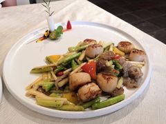 珍珠菌芦笋炒澳带-东湖177艺术餐厅 · 东坡院子