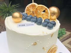 柠檬蓝莓极简风生日蛋糕-艾加柒克蛋糕茶歇甜品台(春熙路店)