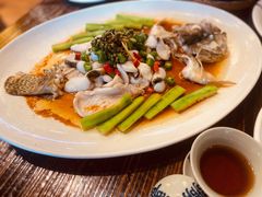 鲜花椒蒸桂花鲈-猪肉婆私房菜(容桂总店)