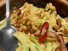 爆香啫啫花菜-汤城小厨•粤菜•靓汤(西直门凯德MALL店)