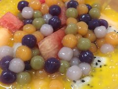 芒汁西米杂果芋圆-黄师奶甜品店
