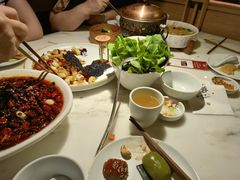 鸡汤煮鸡毛菜-初蓉丨遇见新川菜(亲贤街荣耀店)