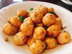 雪菜炒汤圆-刘胖子家常菜·蹄花焖藕(兴业店)