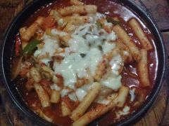 奶酪海鲜炒米条-包装马车·韩国料理·포장마차