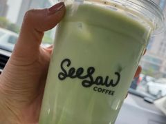 燕麦抹茶拿铁-Seesaw Coffee(朝阳大悦城店)