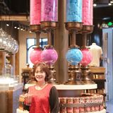 里面有爆浆巧克力粒和杏仁果粒