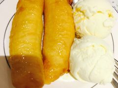 冰淇淋配炸香蕉-关夫人餐厅(阳光广场店)