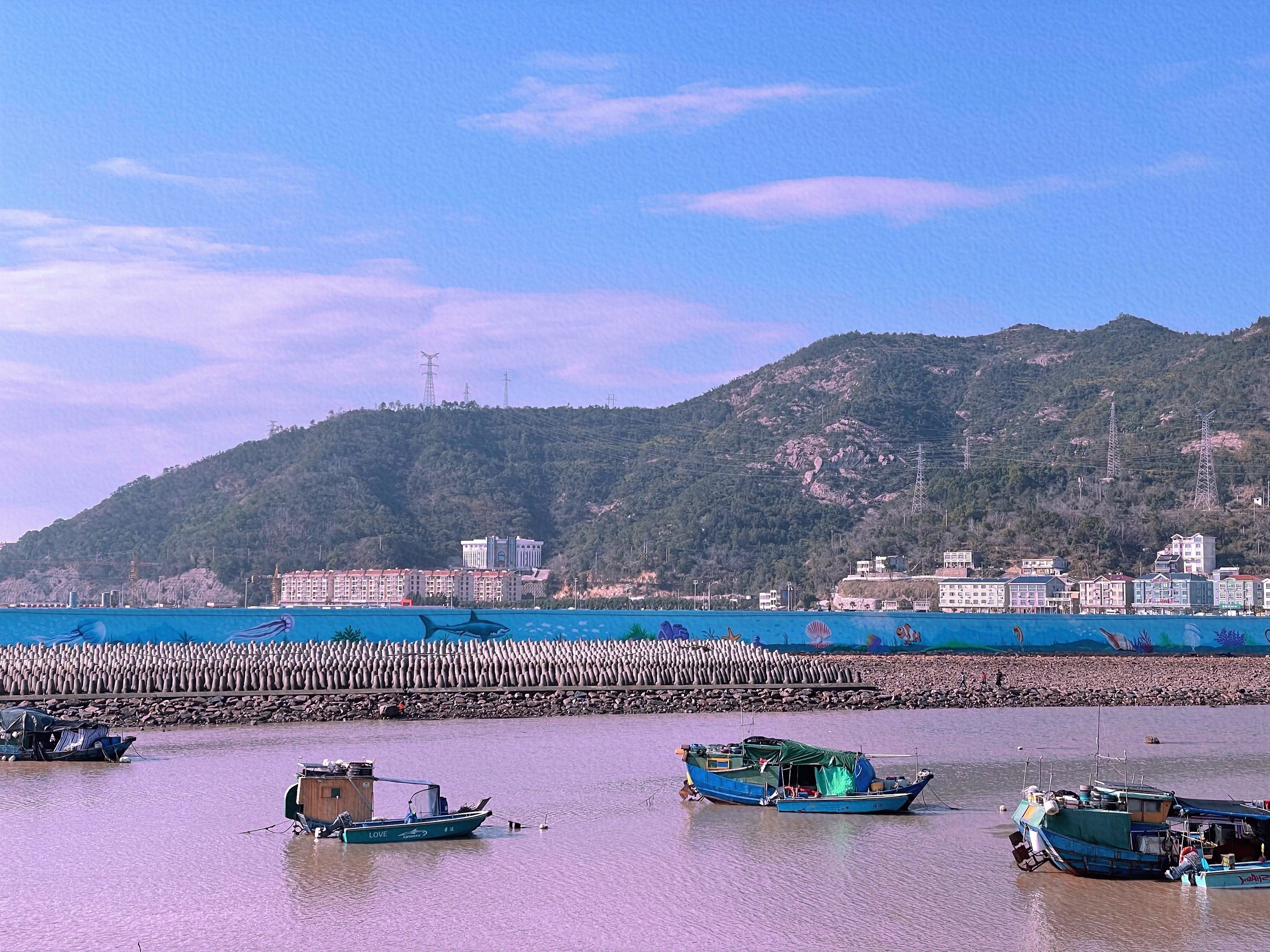 洞头花岗渔村网红拍照图片