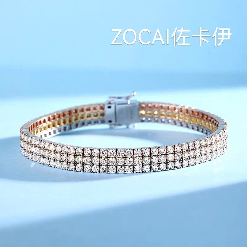 佐卡伊 18k金钻石手链