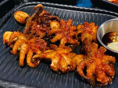 烤辣味八爪鱼-青春韩国料理(汽博店)