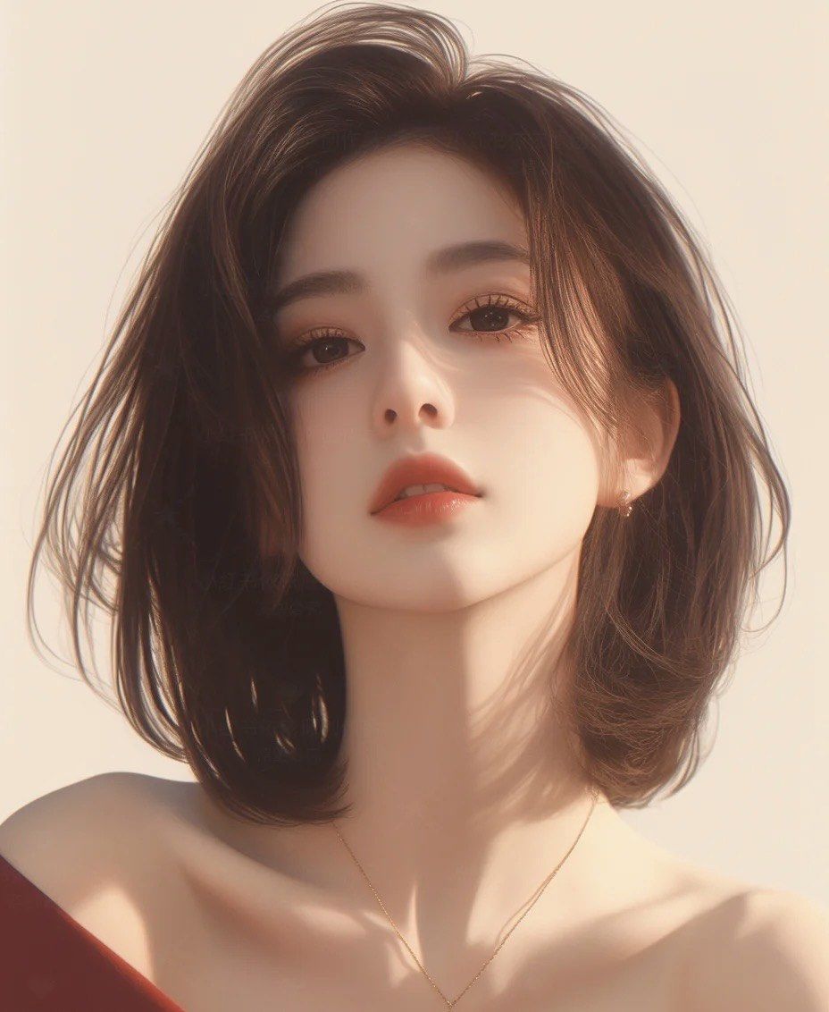 清新简约女头像