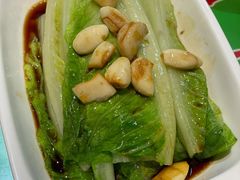 拍蒜奶油时蔬-令氏家外家周秦食府(高新店)