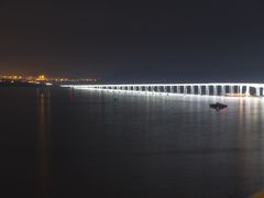 海峡大桥夜景-舟山希尔顿酒店