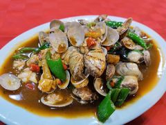 炒花甲-先鲜鲫鱼粥