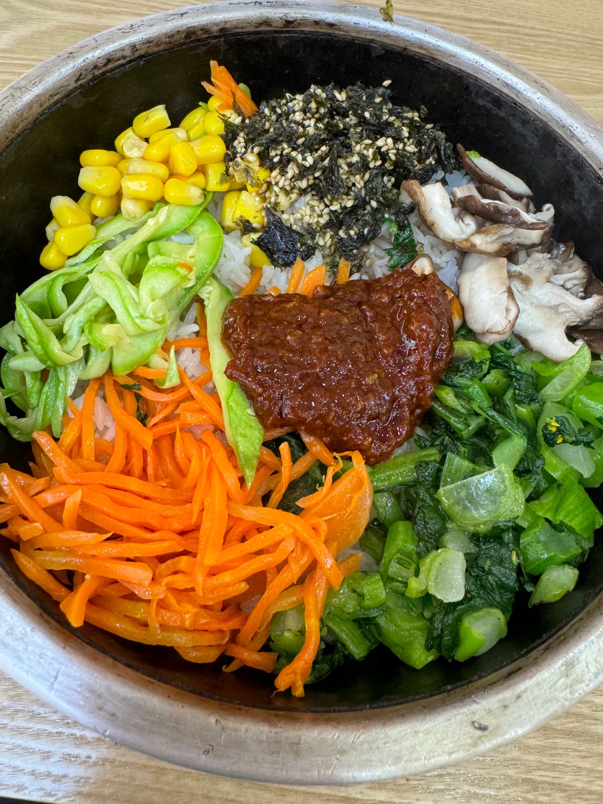 清新素食拌饭来啦