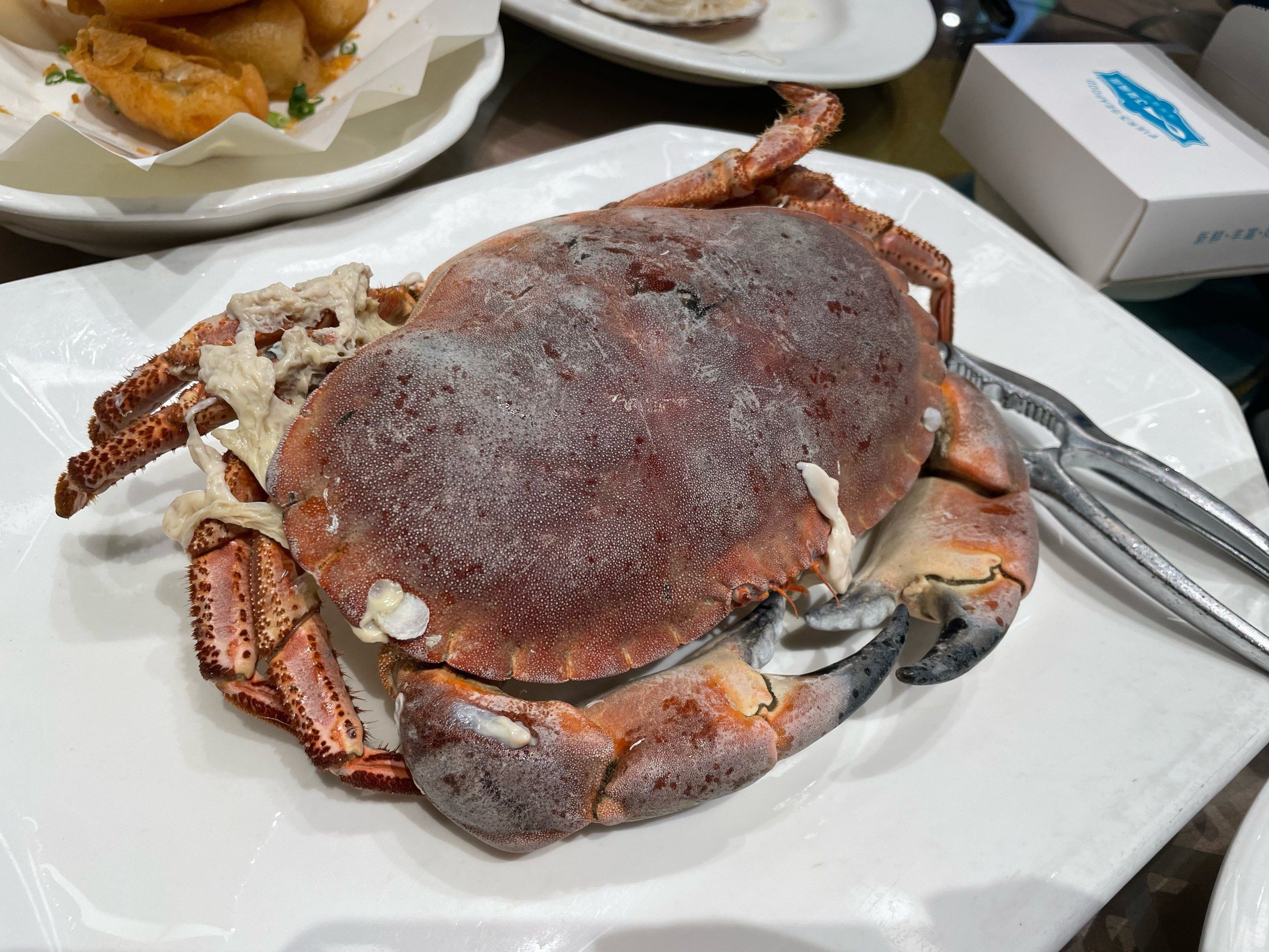 生猛海鲜还得是3号码头
清蒸面包蟹