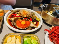 草家招牌酱油蟹-草家酱蟹炭火烤肉店(珲春南路一店)