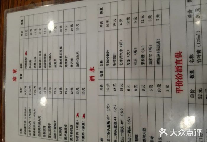 晋宝章大同刀削面(月坛店)菜单图片
