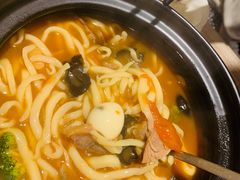 番茄汤牛肉剪刀面-九毛九西北菜(番禺万达店)