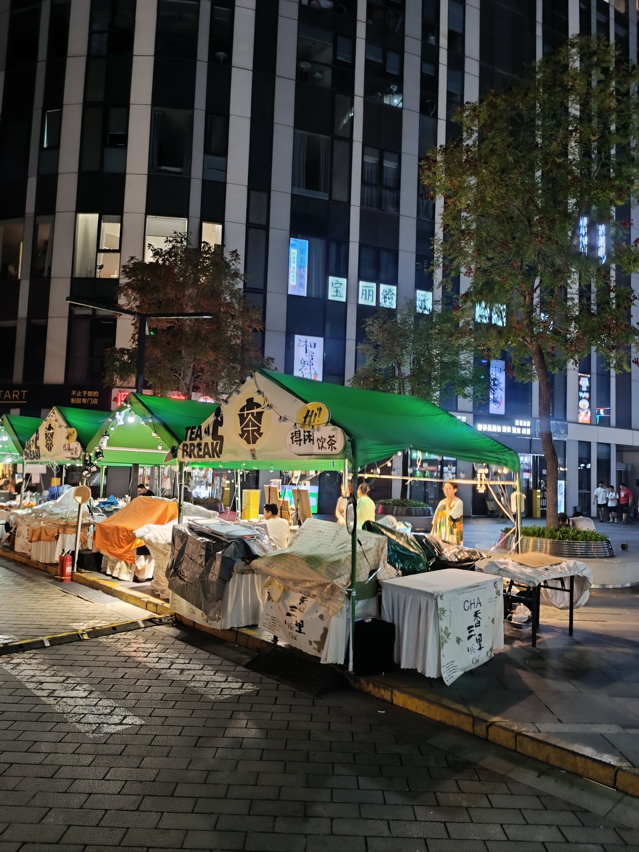 夜市照片真实路边照片图片